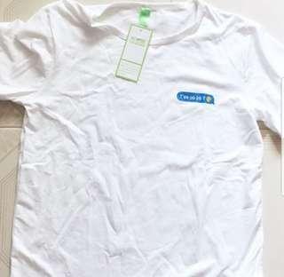 •INSTOCK• White whatsapp emoji convo basic tshirt