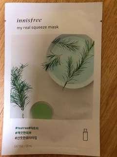 Innisfree Mask - Tea tree / Aloe Vera
