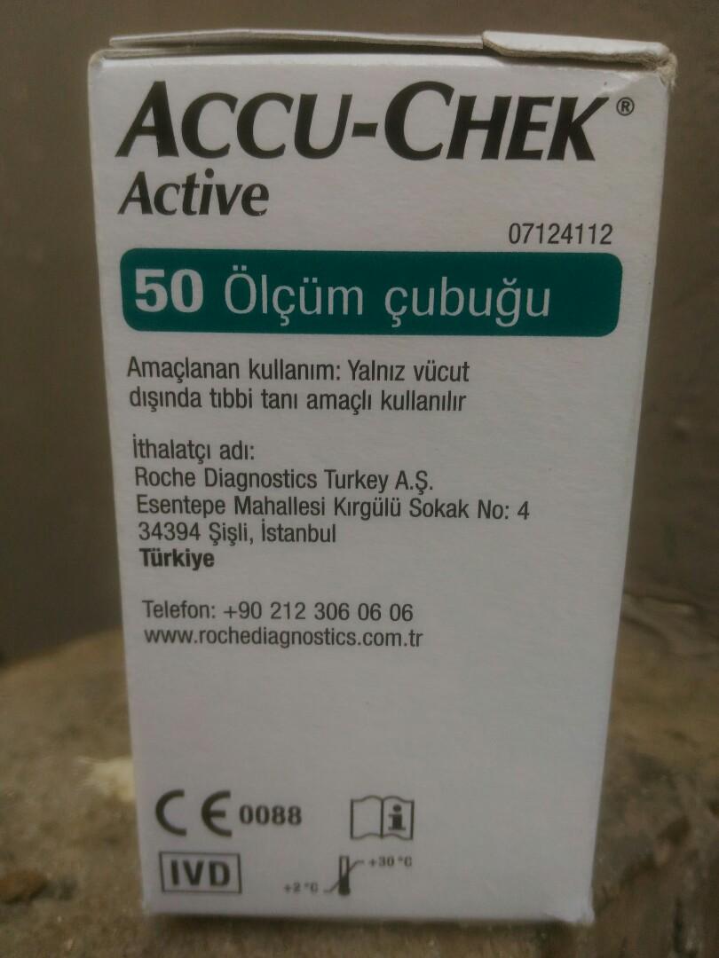Accu Chek Active Test Strips 50pcs Box Health Beauty Skin Bath Body On Carousell