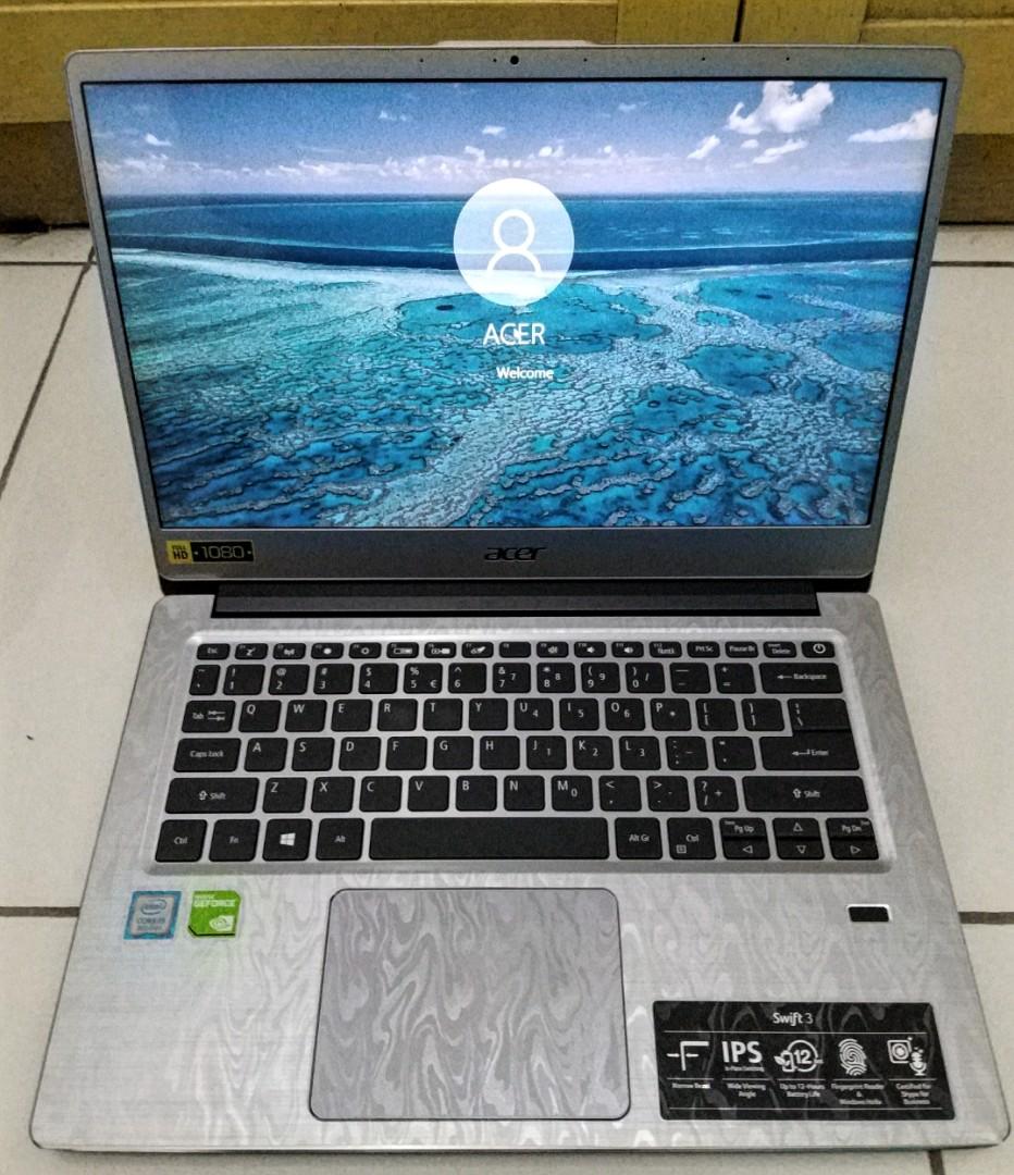Acer Swift 3 I5 8250u Nvidia Mx150 Elektronik Komputer Laptop Di Carousell