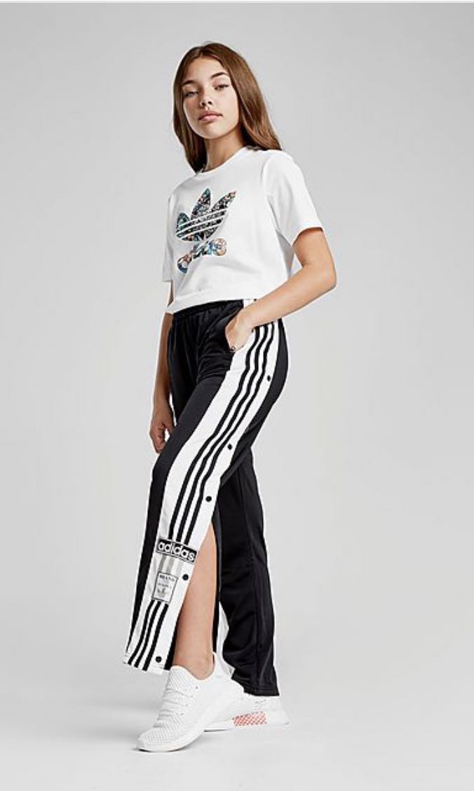 adidas womens popper trousers