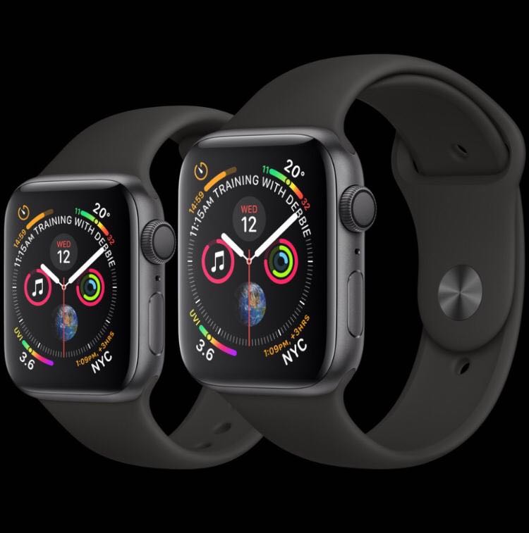 Series 4 space grey aluminum case black sport band online