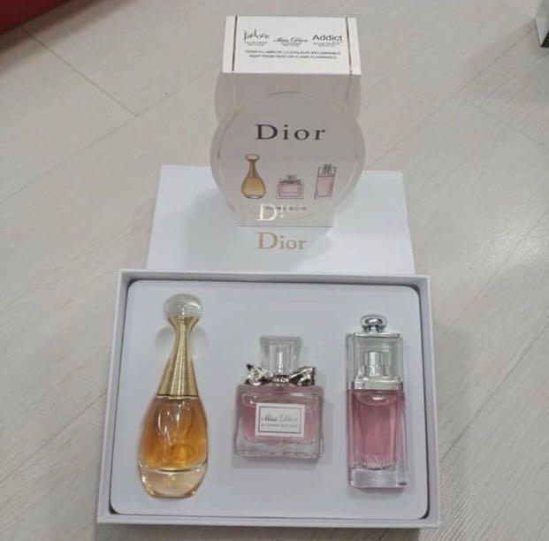 dior perfume gift set 3 bottle