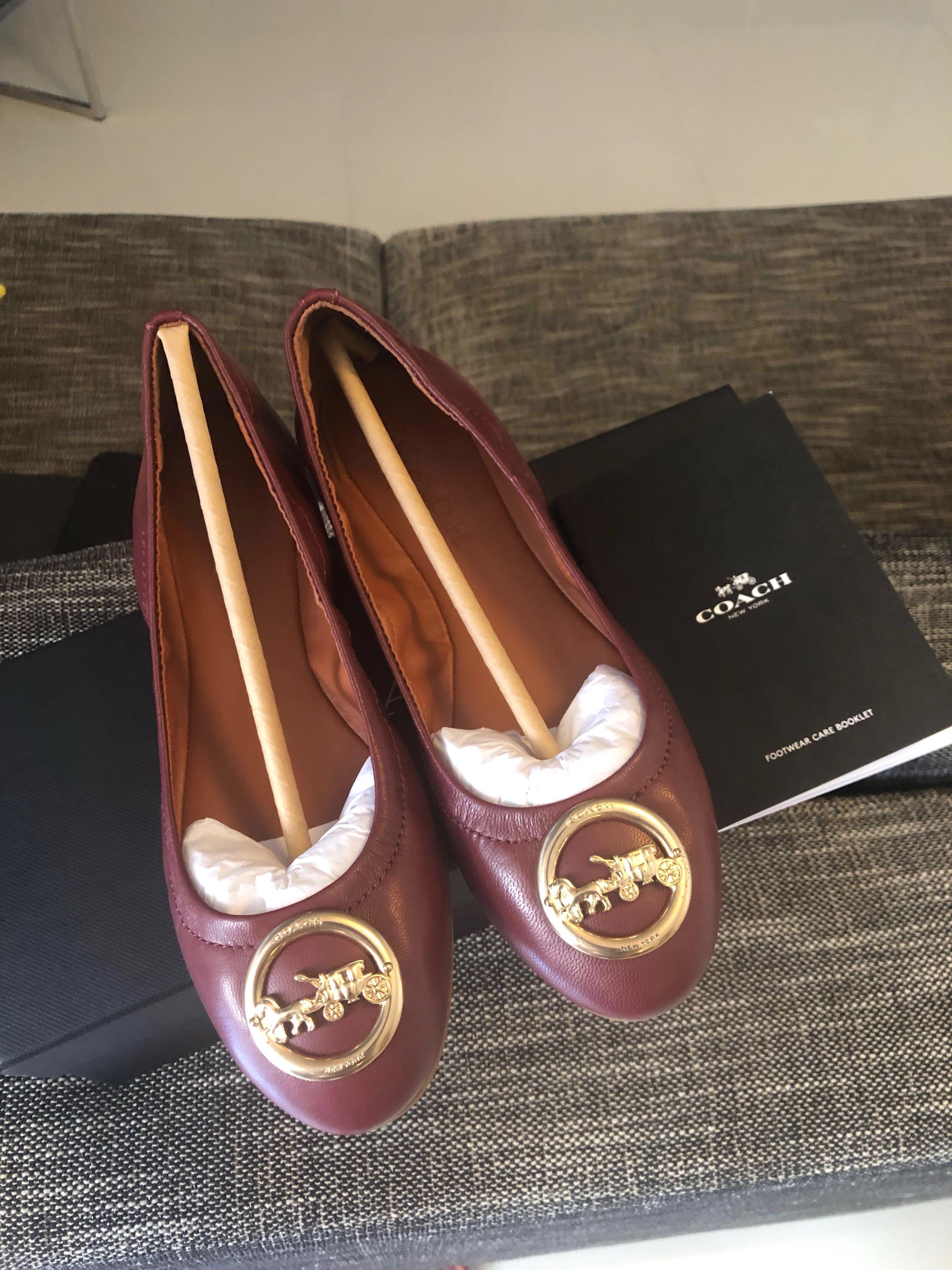 Bn Authentic Coach Shoes Flats Size 6 Luxury Shoes On Carousell