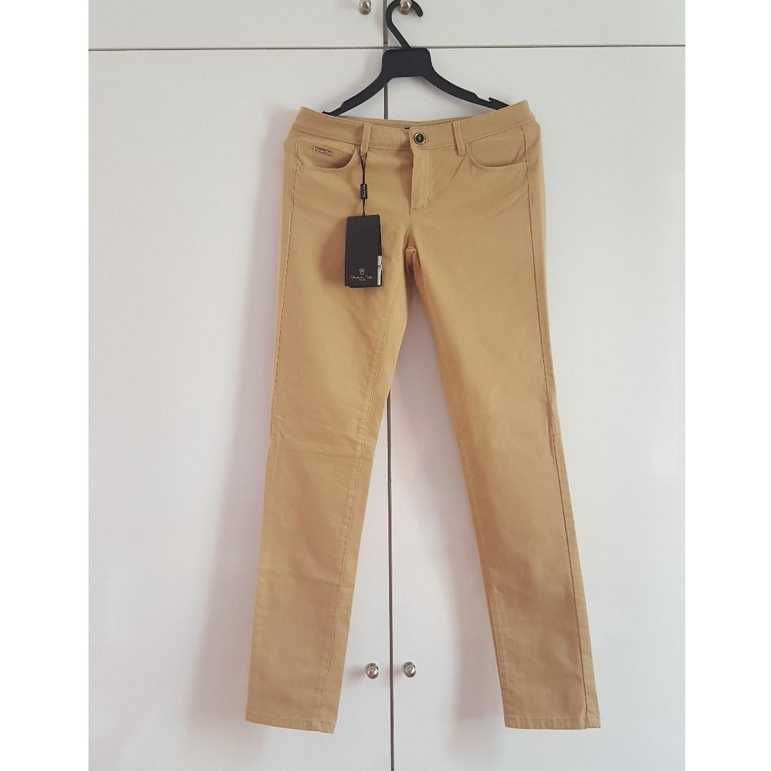 tan slim fit jeans