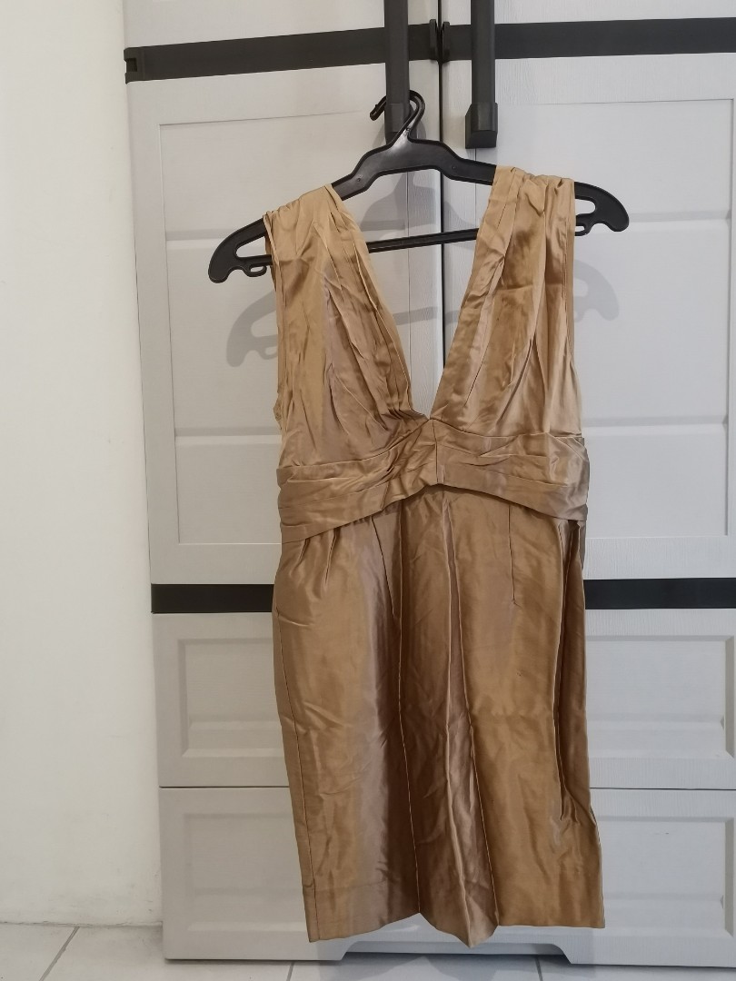 Bronze MiniDress, Women's Fashion, Dresses & Sets, Dresses on Carousell