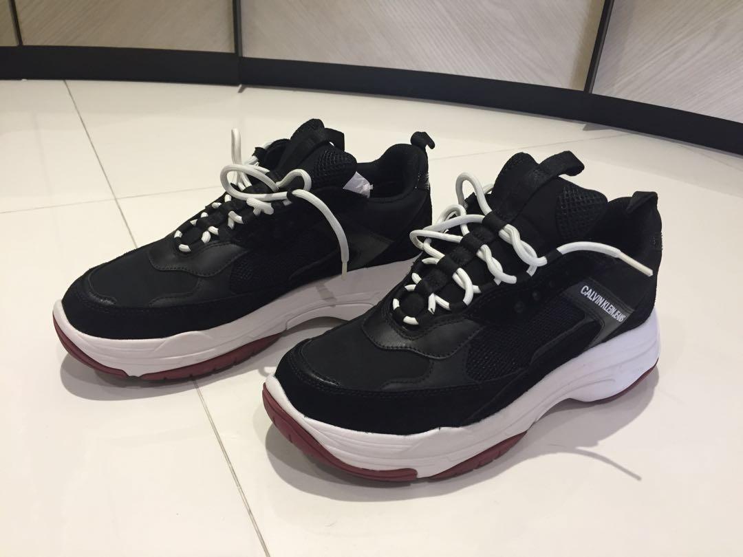 Calvin klein marvin trainers black outlet