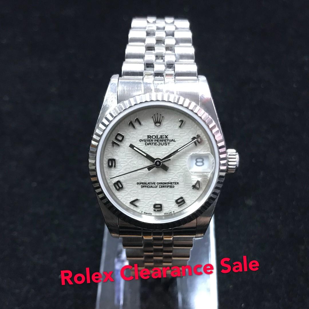 rolex watches clearance