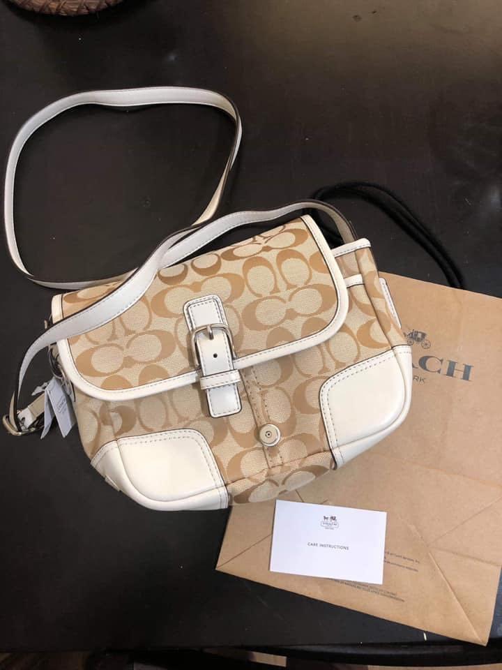 Coach Monogram Sling, Luxury, Bags & Wallets on Carousell