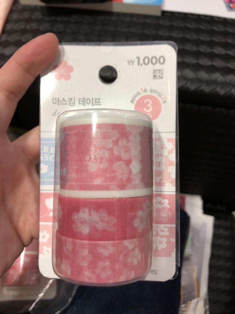 Daiso Korea Cherry Blossom Sakura Washi Tape, Hobbies & Toys, Stationery & Craft, Craft Supplies