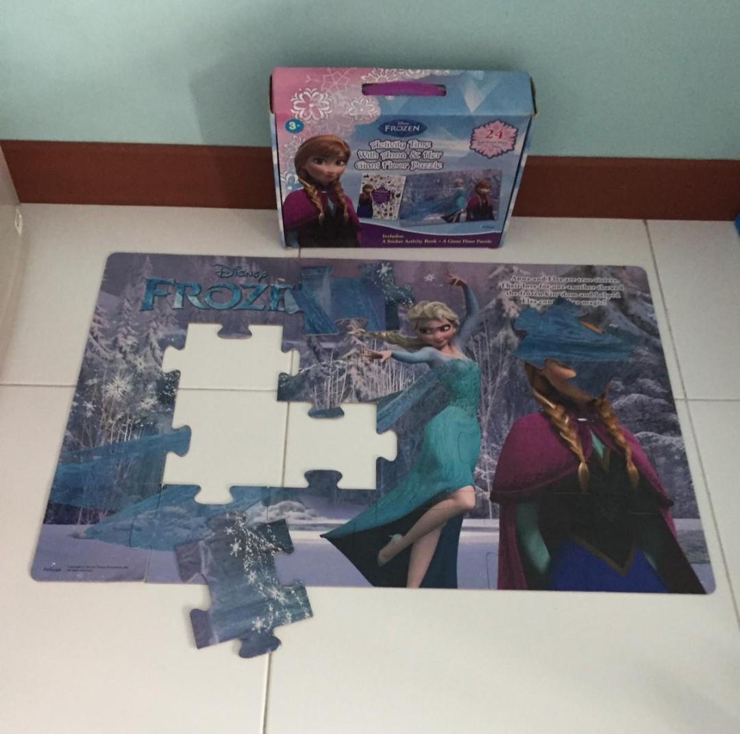 Frozen Floor Puzzle Toys Games Others On Carousell