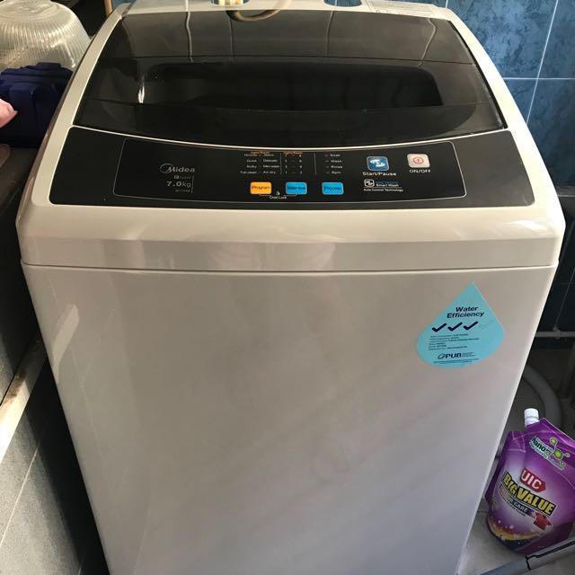 Fully Automatic Midea Washing Machine 7kg, TV & Home Appliances