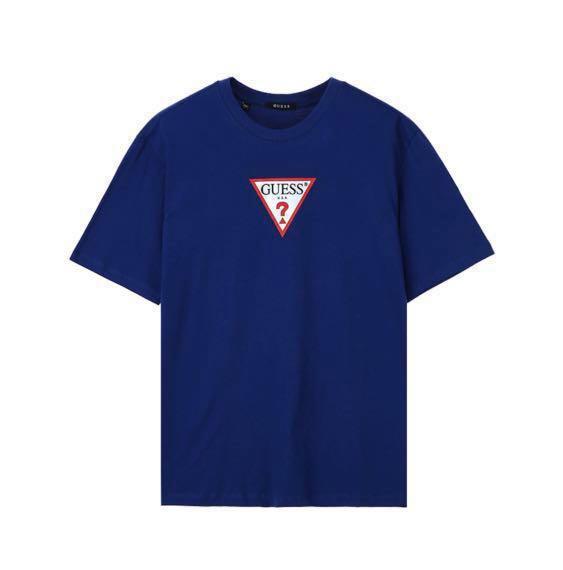 Guess Korea Logo Tee 05 Men s Fashion Tops Sets Tshirts Polo Shirts on Carousell