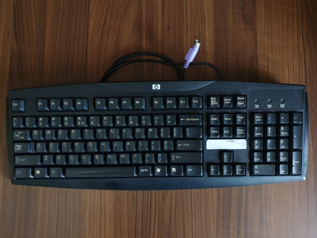 HP Keyboard (PS/2 Port), Computers & Tech, Parts & Accessories ...