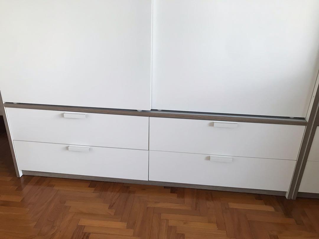 Ikea Sliding Doors 4 Drawers Wardrobes Trysil Model Furniture