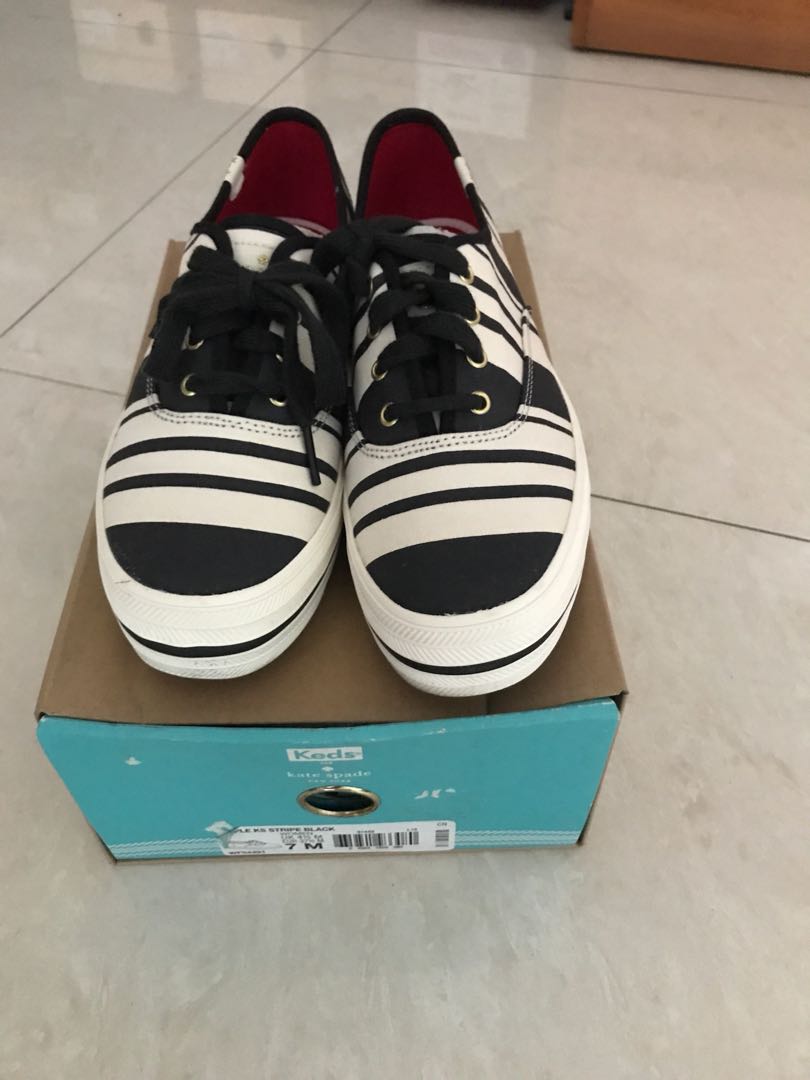 keds black and white shoes