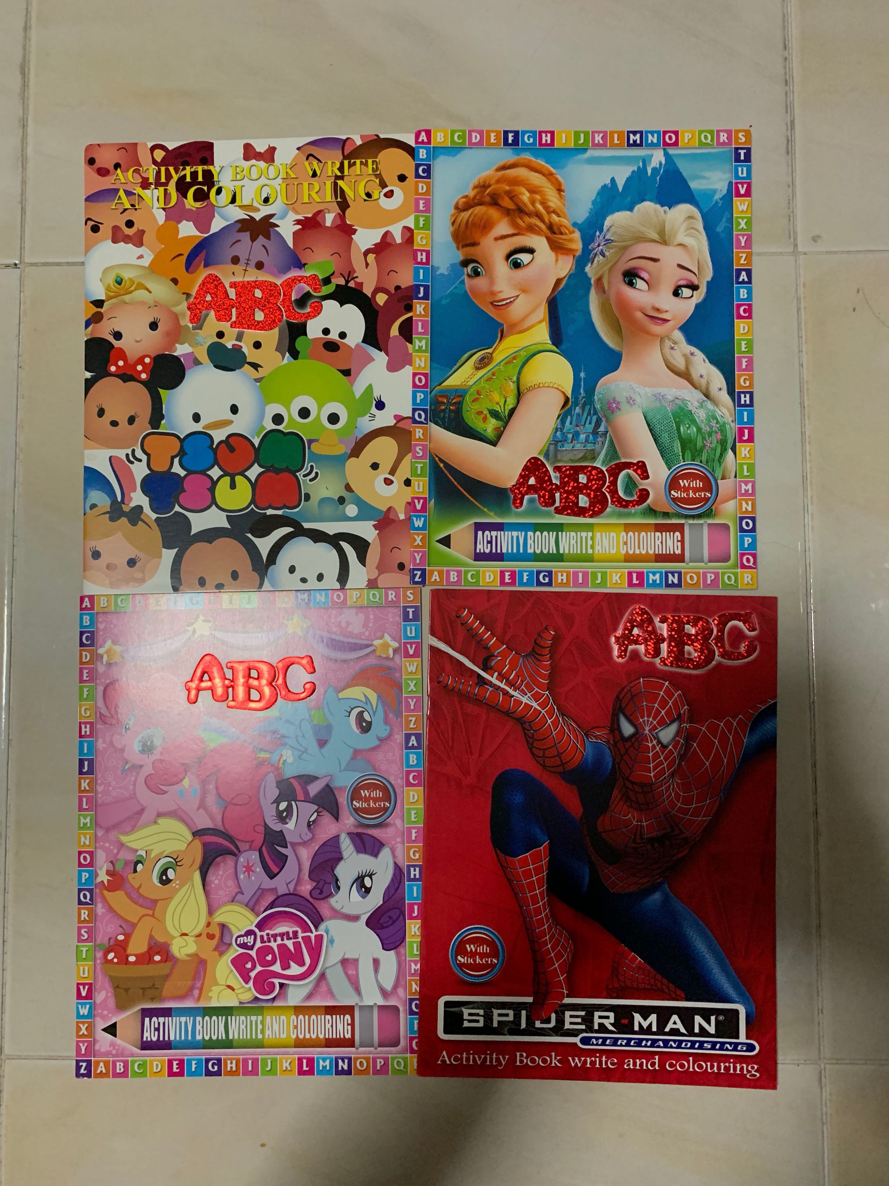 Kids Abc Books Coloring Books With Stickers Books Stationery Children S Books On Carousell