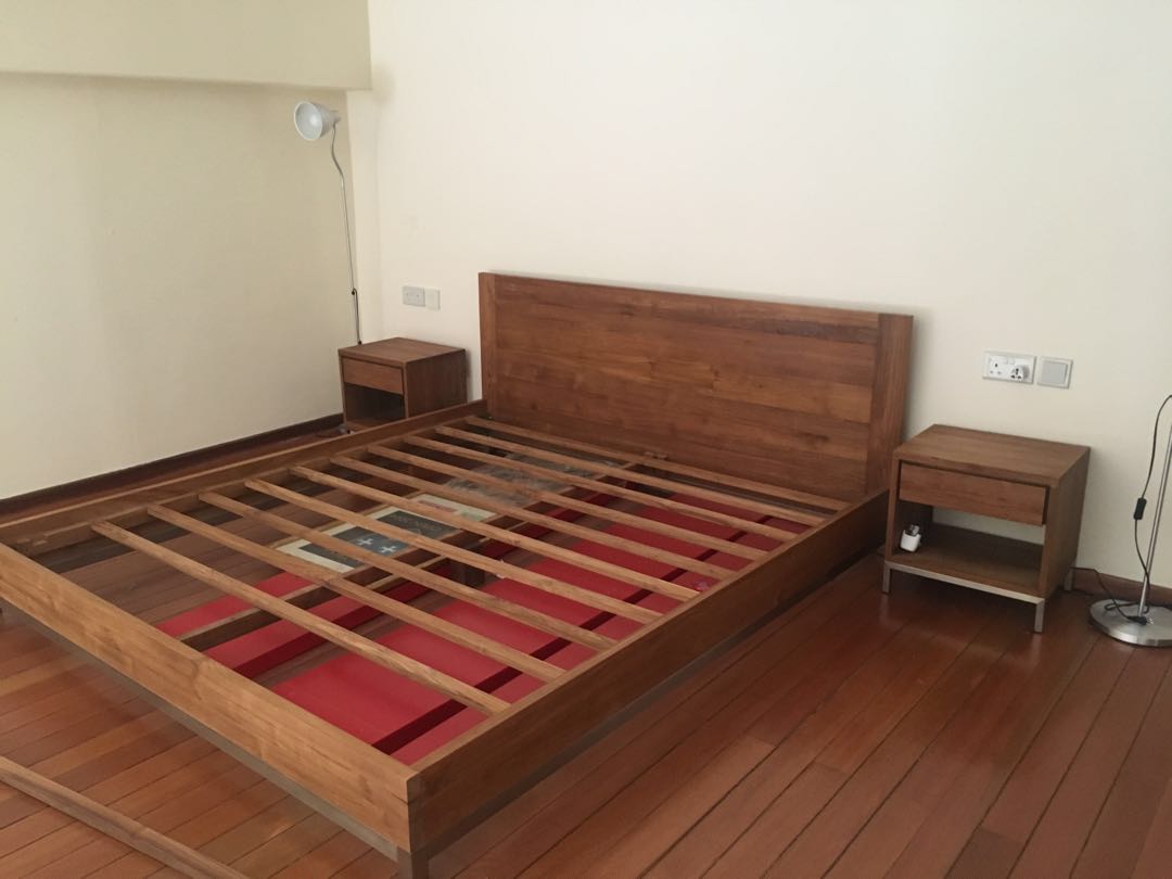 King Bed Frame And Side Tables