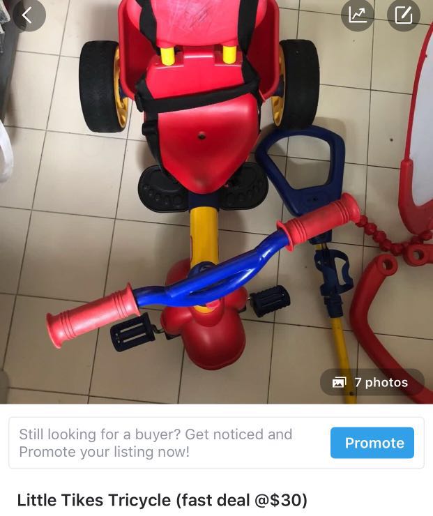 Little Tikes Tricycle, stroller, potty trainer & tub, Babies & Kids