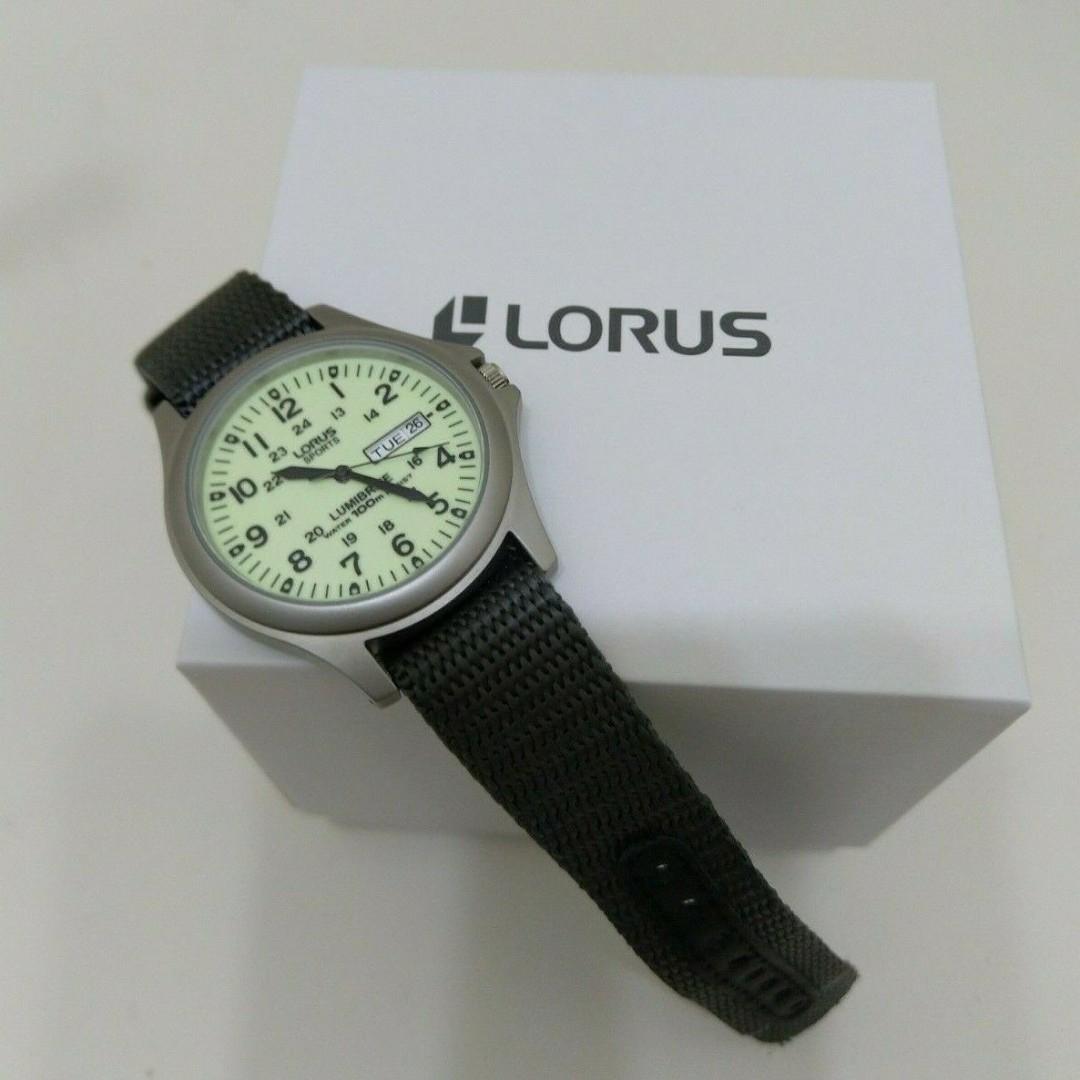 Lorus Full Lumibrite Dial Watch by Seiko RXF41AX7 glow in the dark