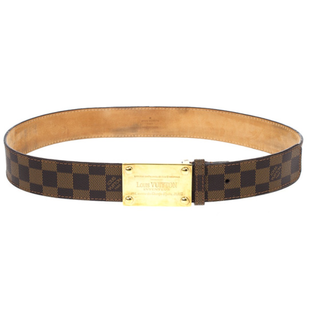 Leather belt Louis Vuitton Brown size Not specified International in  Leather - 26566566
