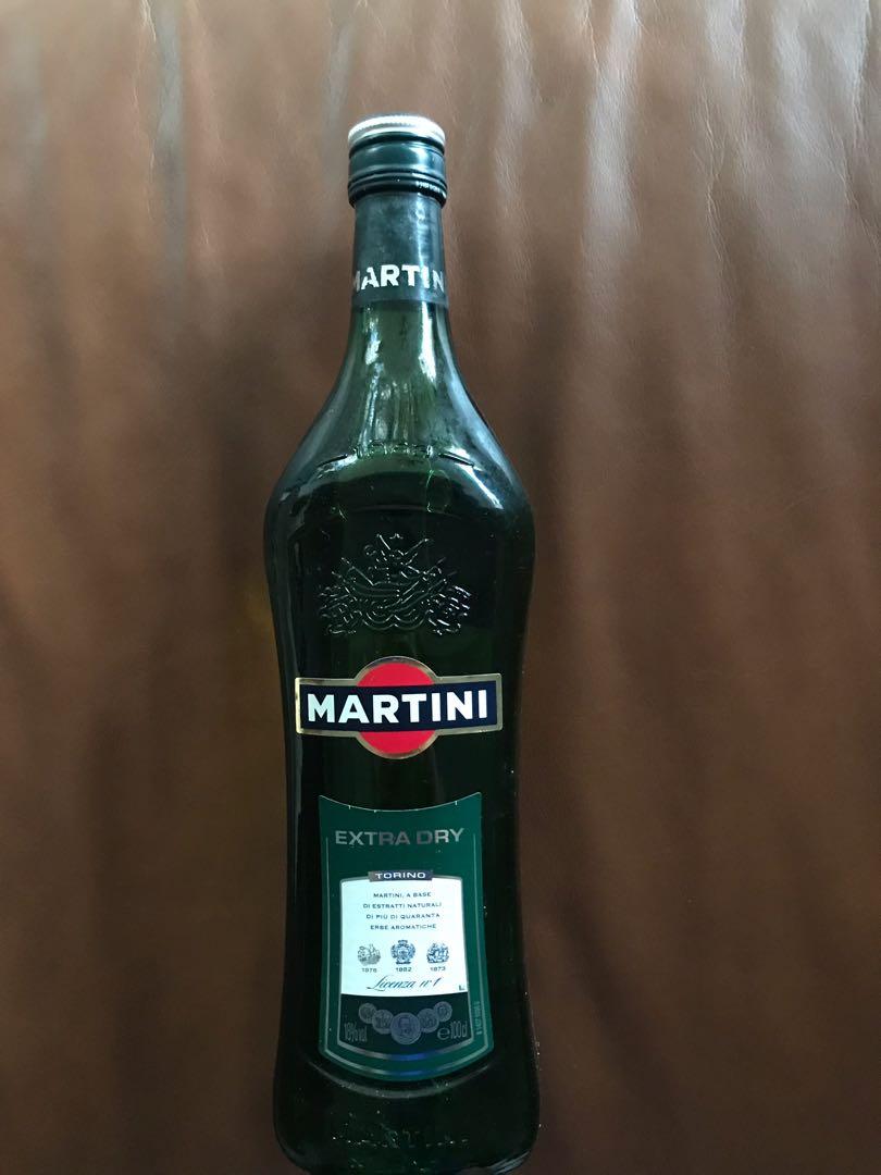 Martini extra dry Torino 18 VOL 1000ml, Food & Drinks, Alcoholic