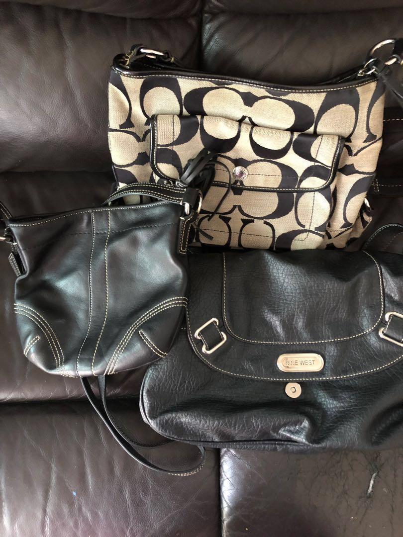 Buy Coach Handbag Tote Sling With Original Box and Dust Bag (Black) (J1526)