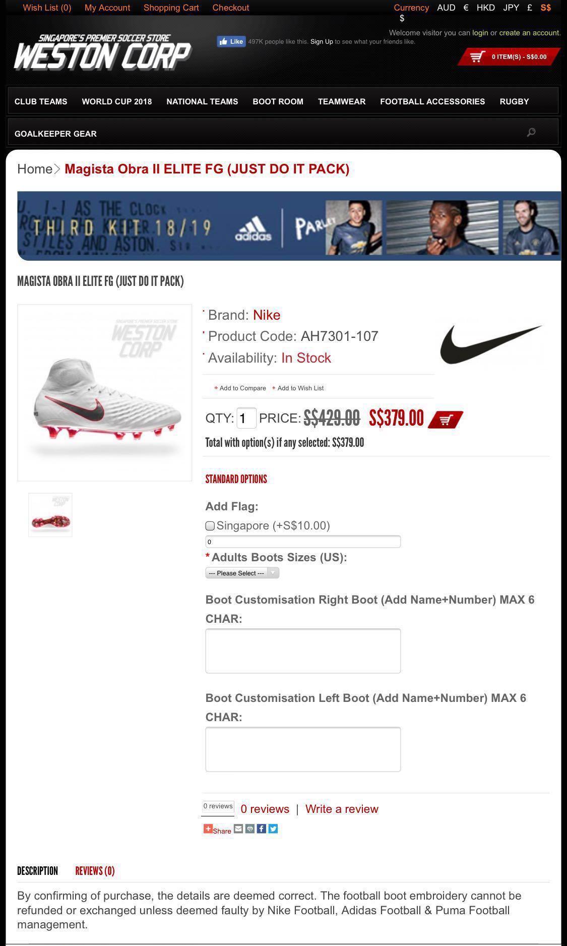 BUTY NIKE MAGISTA OBRA 2 CLUB FG JR (107) r.32