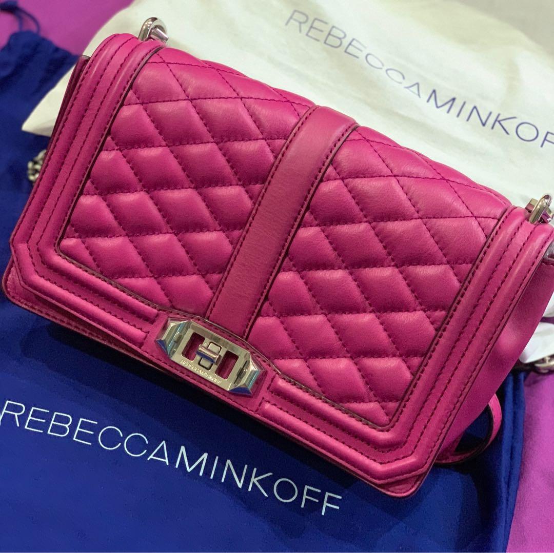 PL Rebecca Minkoff Love Crossbody in Magenta
