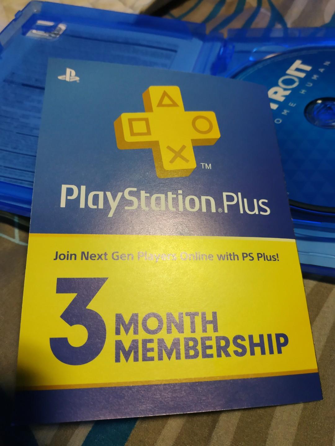 3 month playstation plus membership