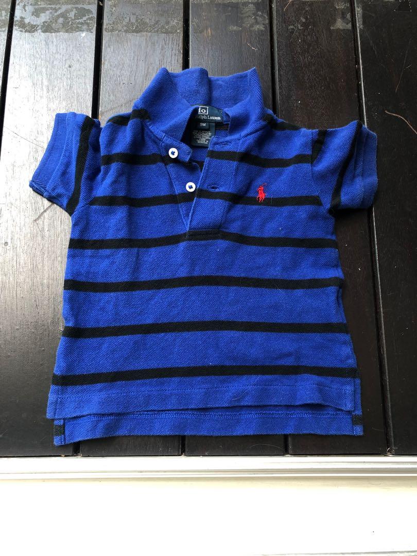 black and blue polo ralph lauren shirt