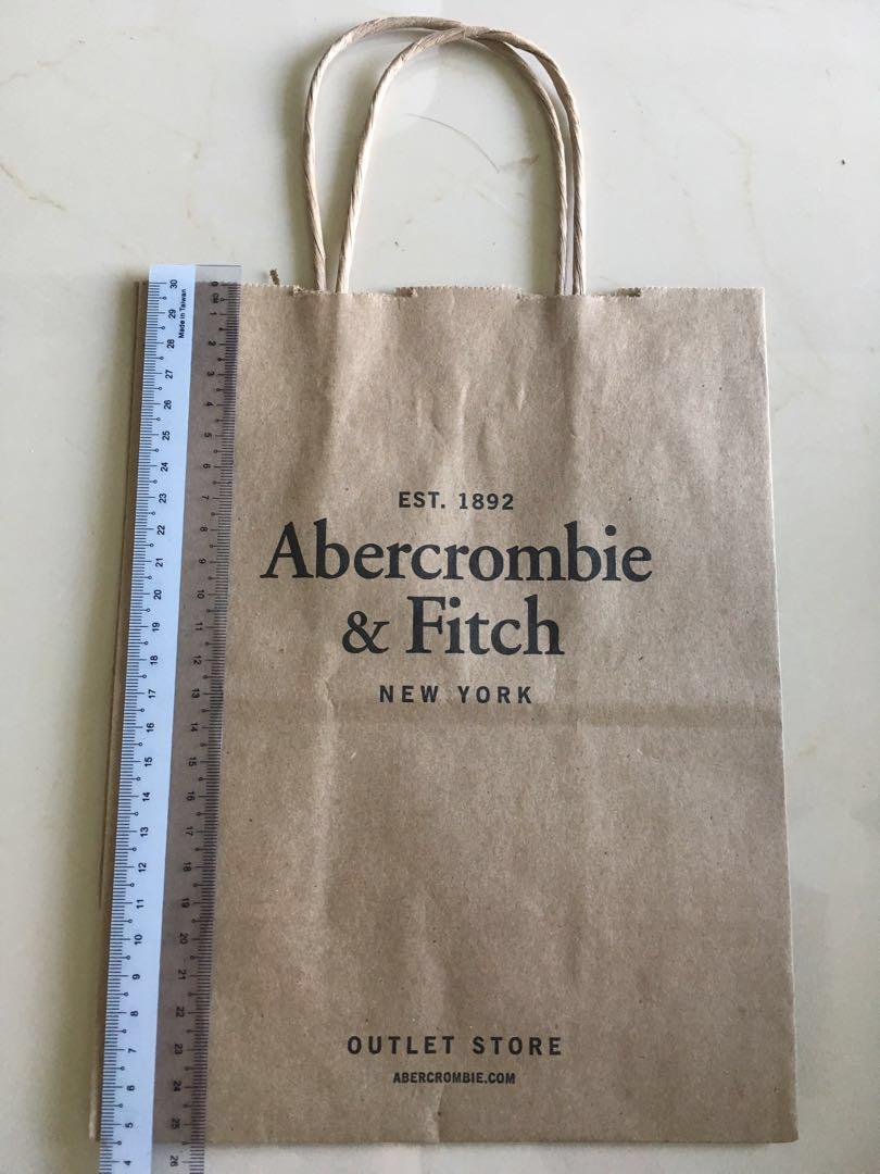 abercrombie and fitch paper bag