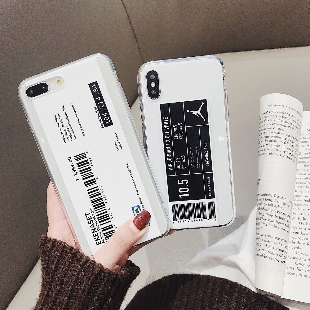preorder air jordan off white and ikea barcode phone case