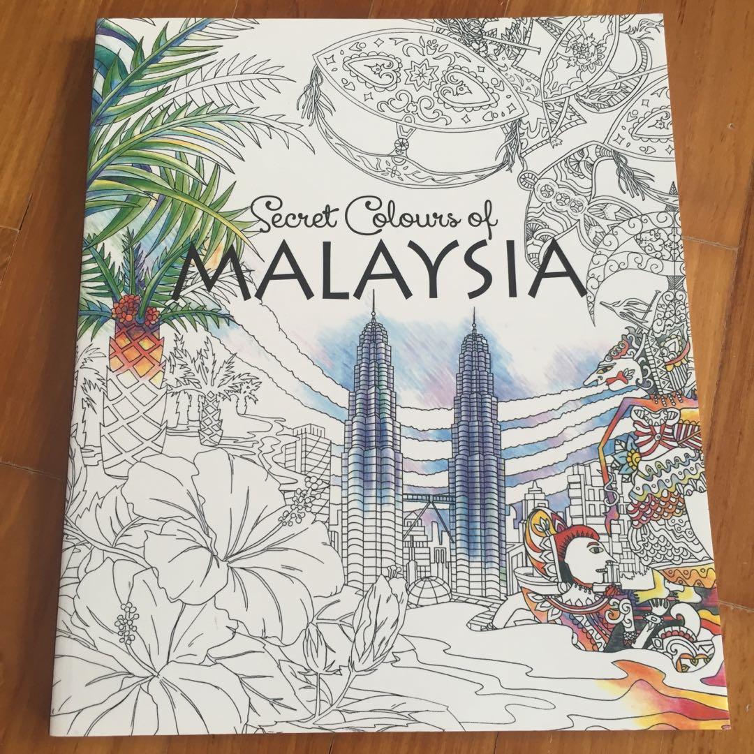 Secret Colours Of Malaysia Colouring Book Books Stationery Magazines Others On Carousell Coloring book water coloring books washable coloring book coloring book for adults colouring book for suggested location. secret colours of malaysia colouring book