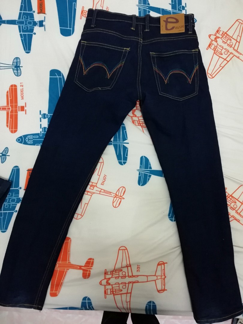 Seluar Jeans edwin copy ori rainbow selvage slimfit
