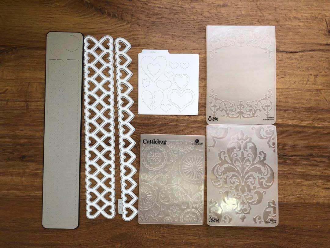 Sizzix / Cuttlebug dies & embossing folders (Set), Hobbies & Toys
