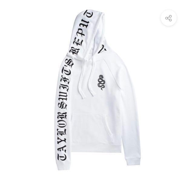 Taylor swift white Reputation snake hoodie brand new, Women's Fashion ...