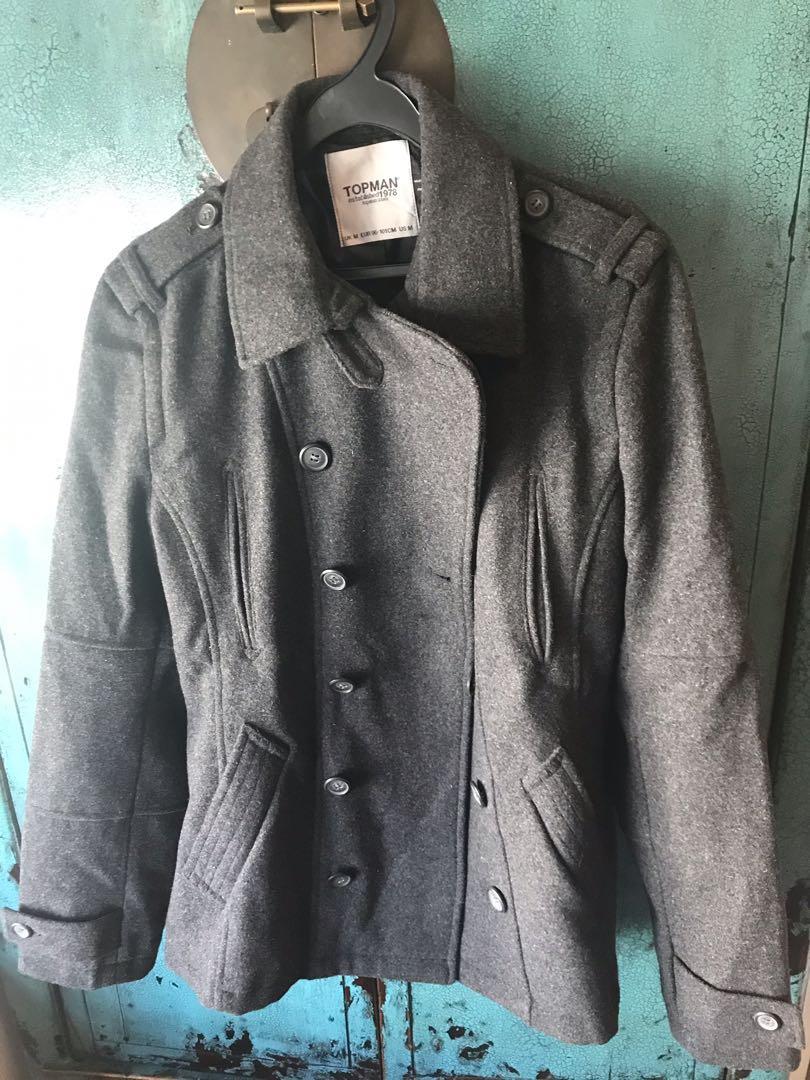 Topman pea cheap coat