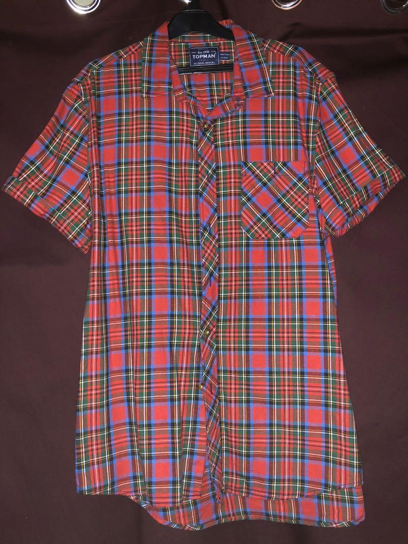 Topman short sleeve flannel shirt 