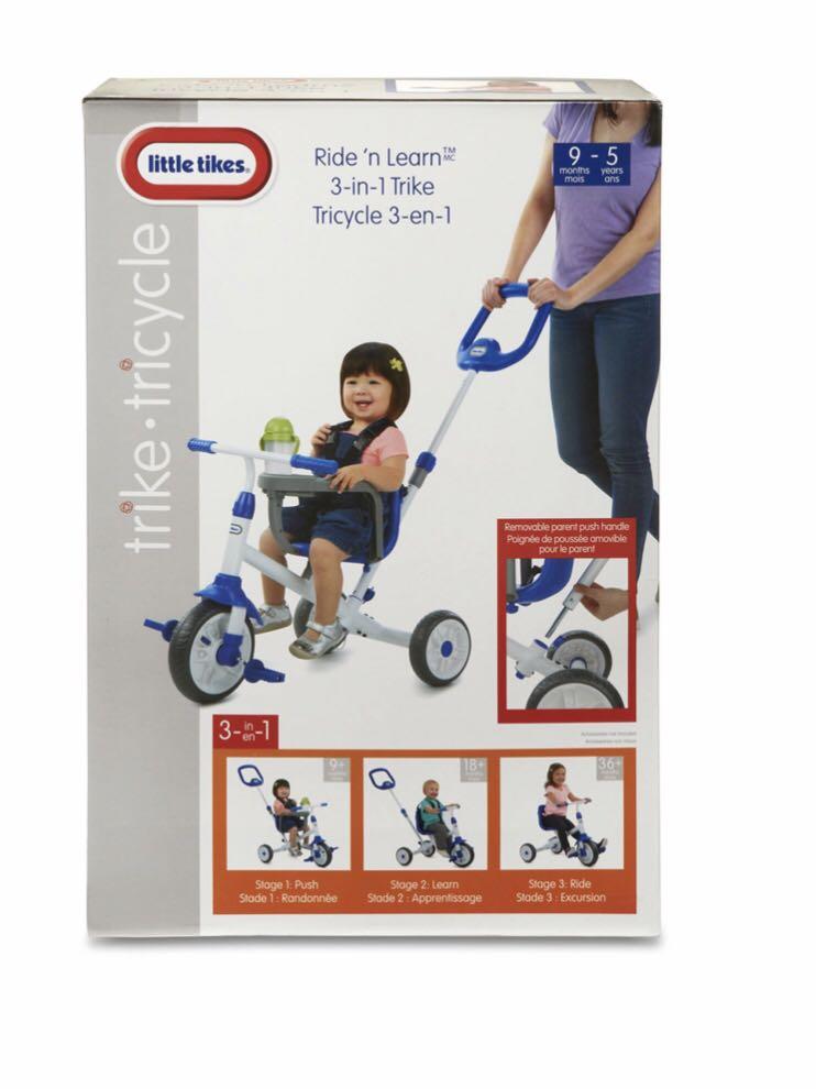 Tricycle Little tikes ride n learn 3 in 1, Babies & Kids, Infant
