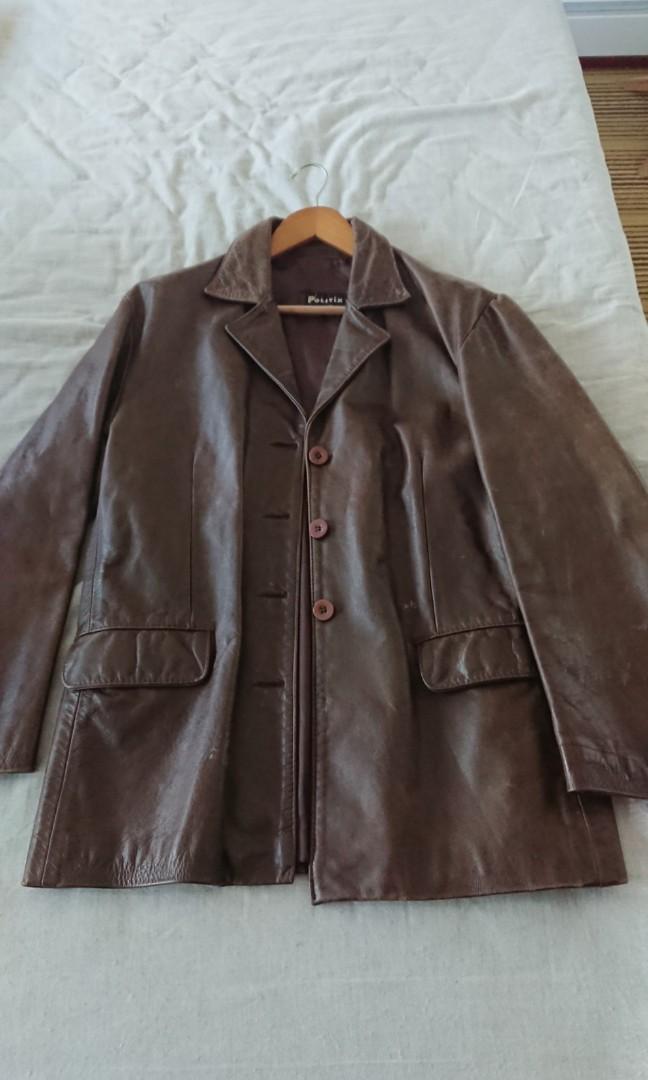 Vintage Leather Jacket Politix Australia Men S Fashion
