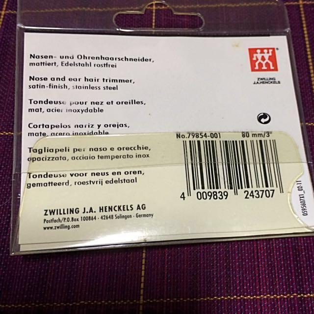 Zwilling Henckels S/S Nose & Ear Hair Trimmer, Beauty & Personal Care