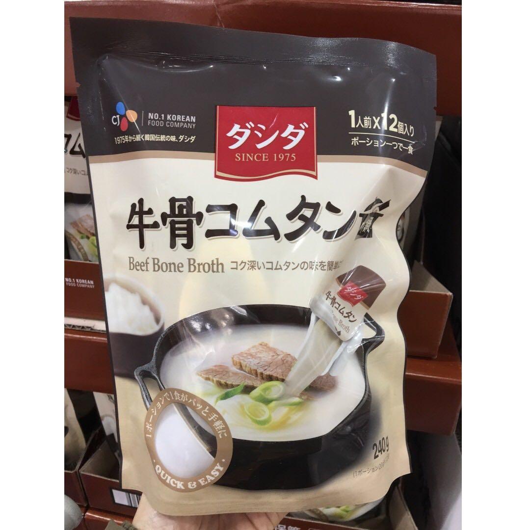 好市多cj濃縮牛骨湯g 12個韓國牛骨湯牛骨粥韓國料理韓式料理調理包美食高湯茶碗蒸costco代購 居家生活 家庭雜貨在旋轉拍賣