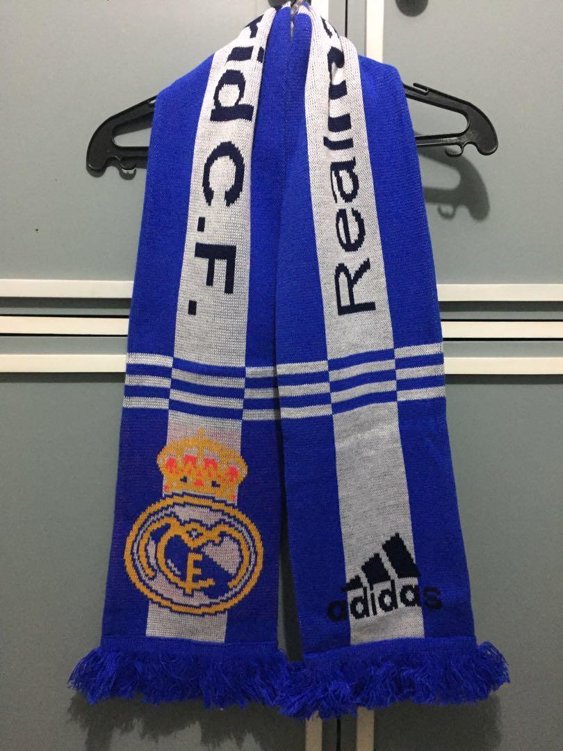 Adidas Real Madrid Soccer Scarf (Category: Activewear) located in Manila. Submitted by jaevien.co (Listing ID 210635039, Image 1). Description: Adidas Real Madrid Soccer Scarf Authentic Collector's Item Brandnew without tag Meet up / Shipping .
