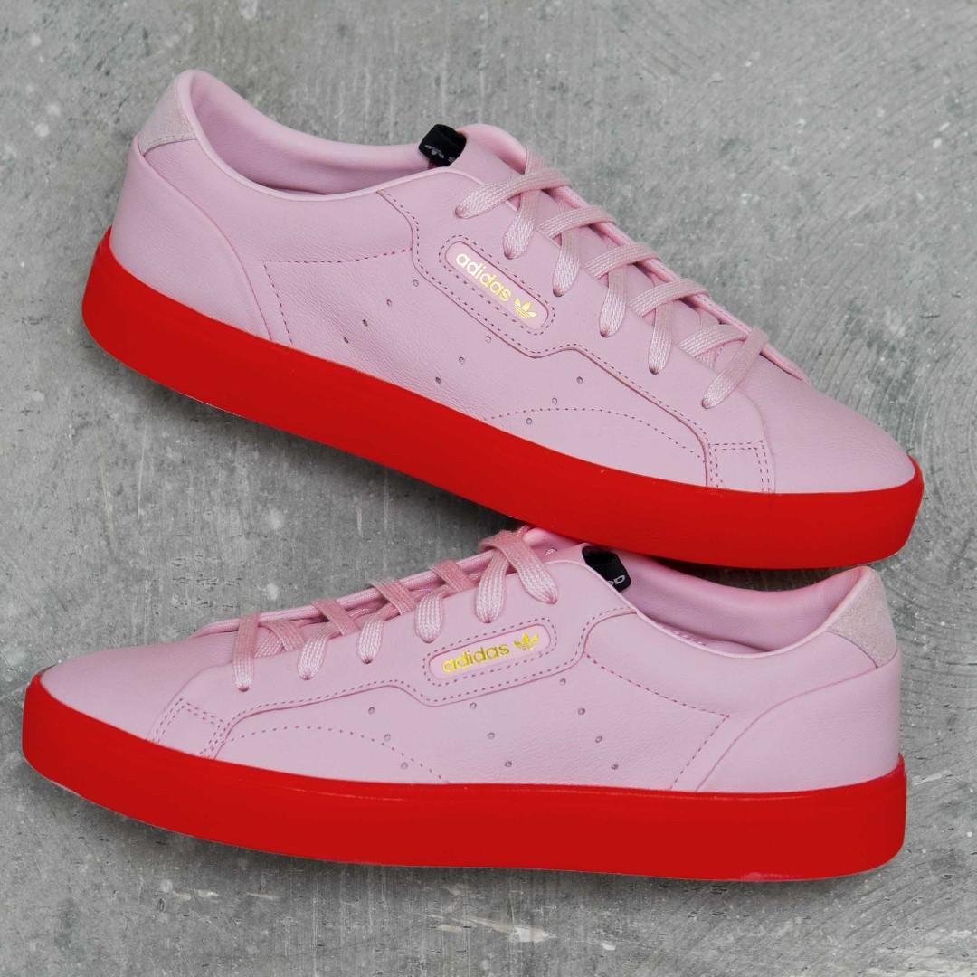 adidas sleek shoes pink