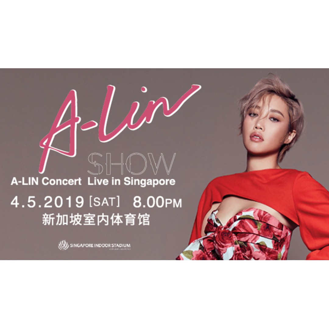 A Lin Show Singapore Concert 2019 Pb1 Row13 Tickets Entertainment Events Concerts On Carousell