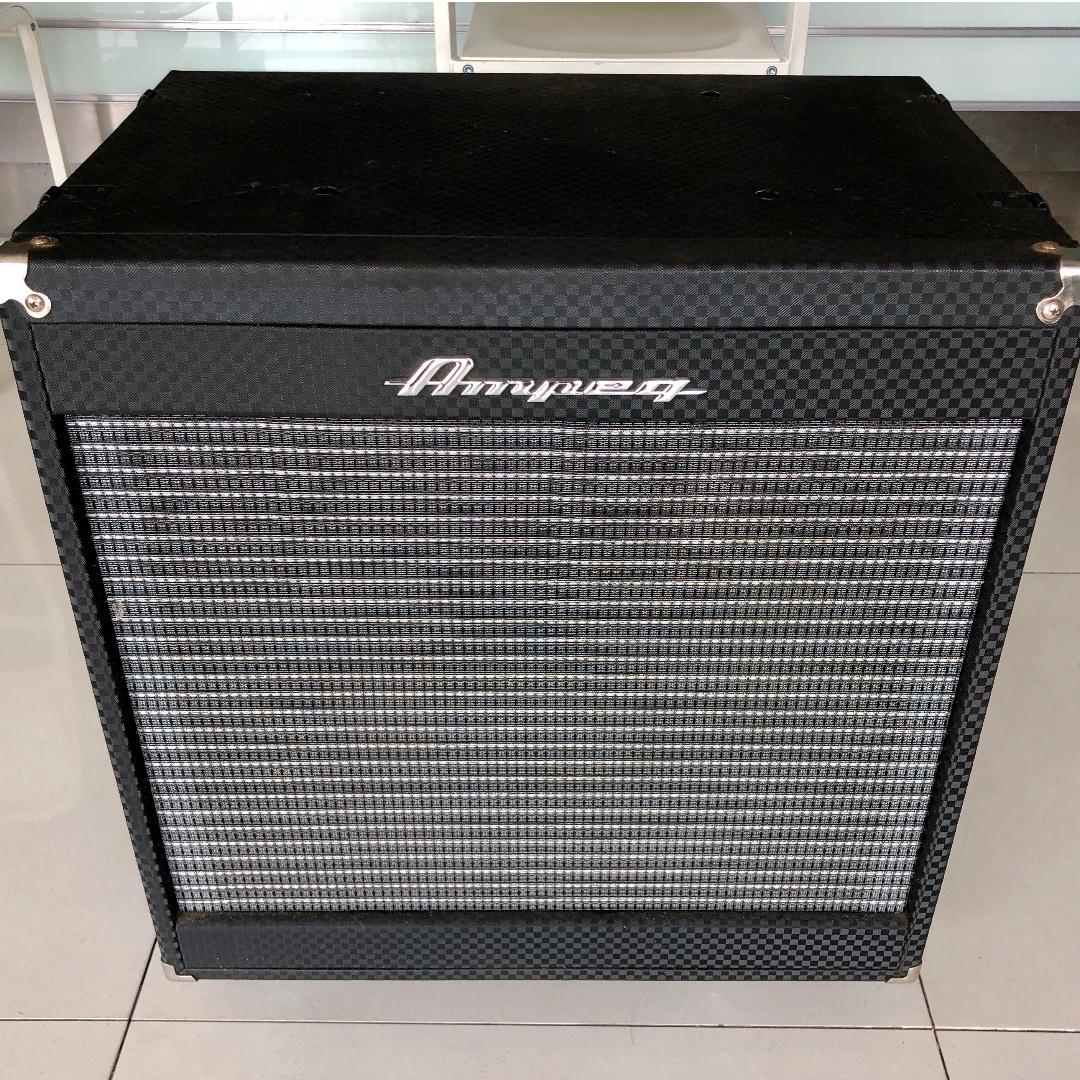 Ampeg Pf 210he Portaflex 2x10 Bass Speaker Cabinet Black Music