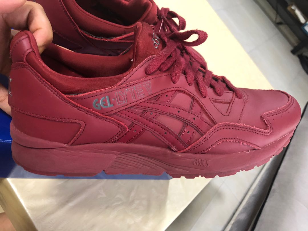 Asics Gel Lyte V Burgundy Burgundy Red Men s Fashion Footwear