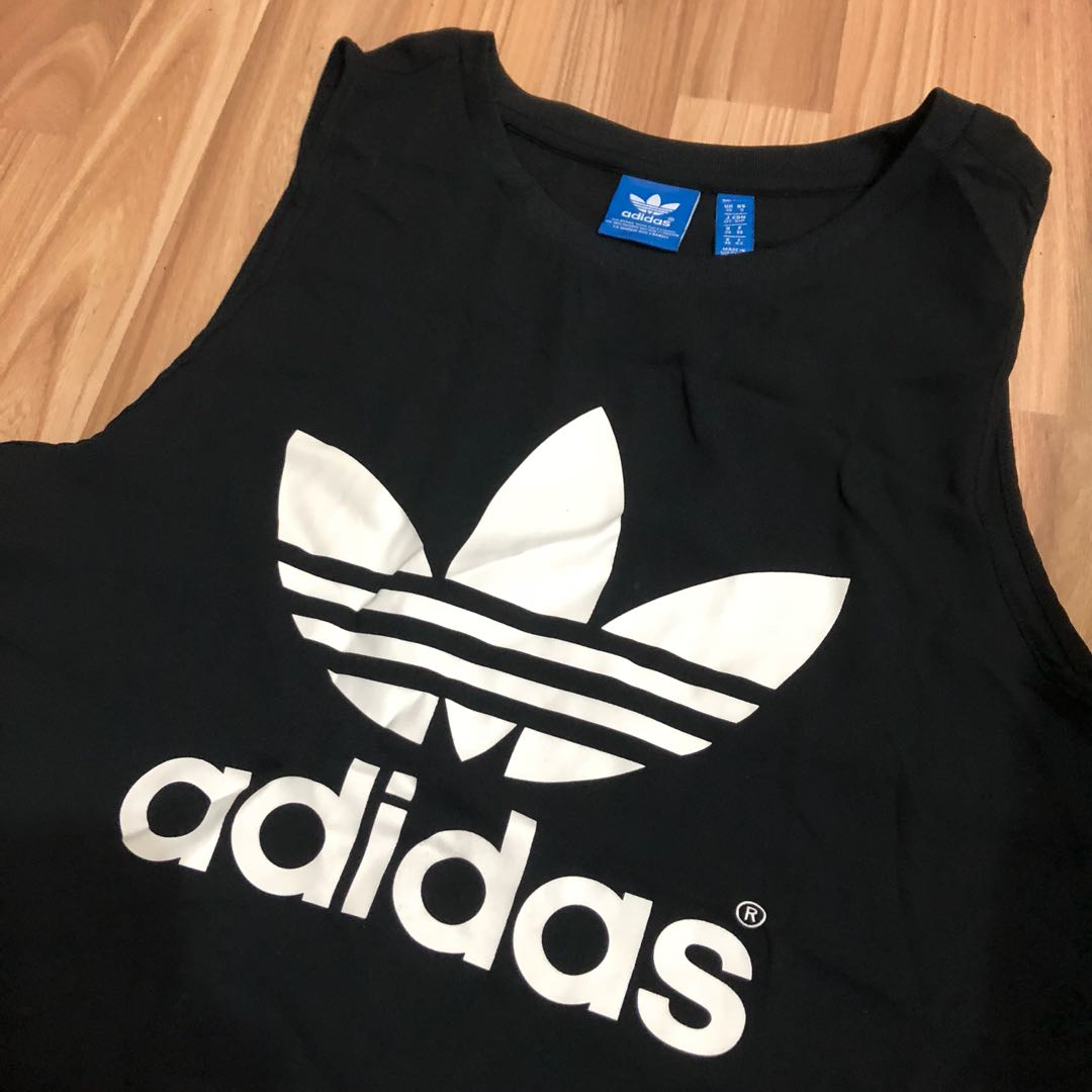 Authentic Adidas Sheer Top, Women's Fashion, Tops, Sleeveless on Carousell