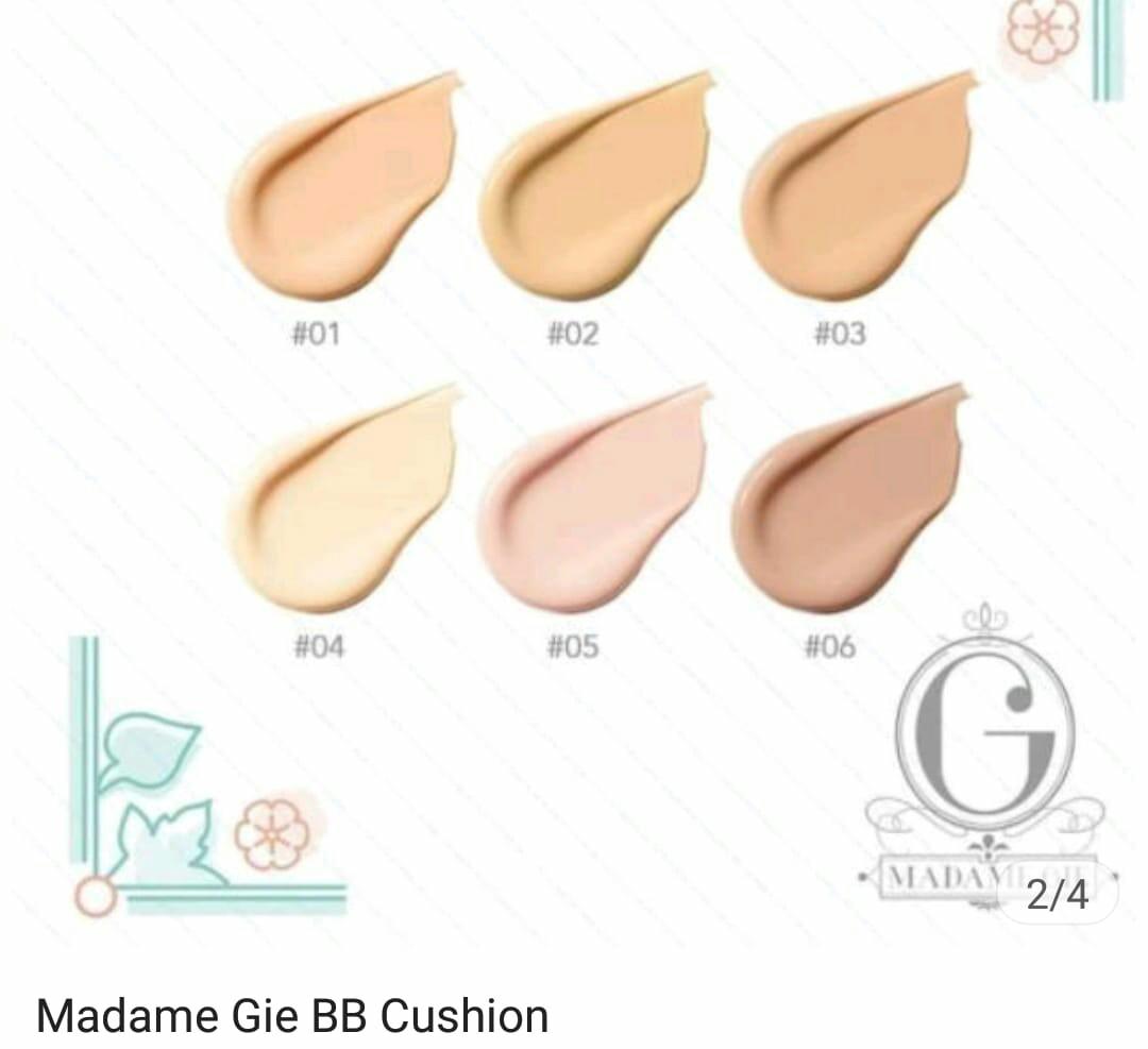 Cushion Madame Gie Review Bb Cushion Madam Gie Shade 6 Warna Kesehatan Kecantikan Rias
